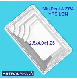 Πισίνα πολυεστερικη SPA YPSILON 2.5X4.0X1.25m